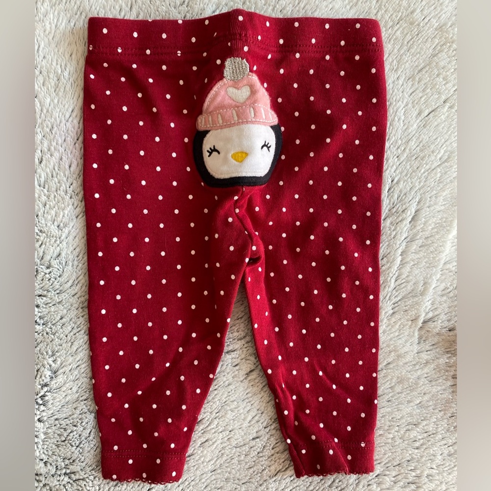 Carter's Red Baby Leggings with White Dots